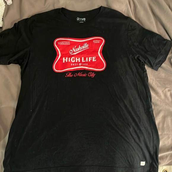 Nashville x Miller High Life Black T-Shirt - Picture 1 of 3